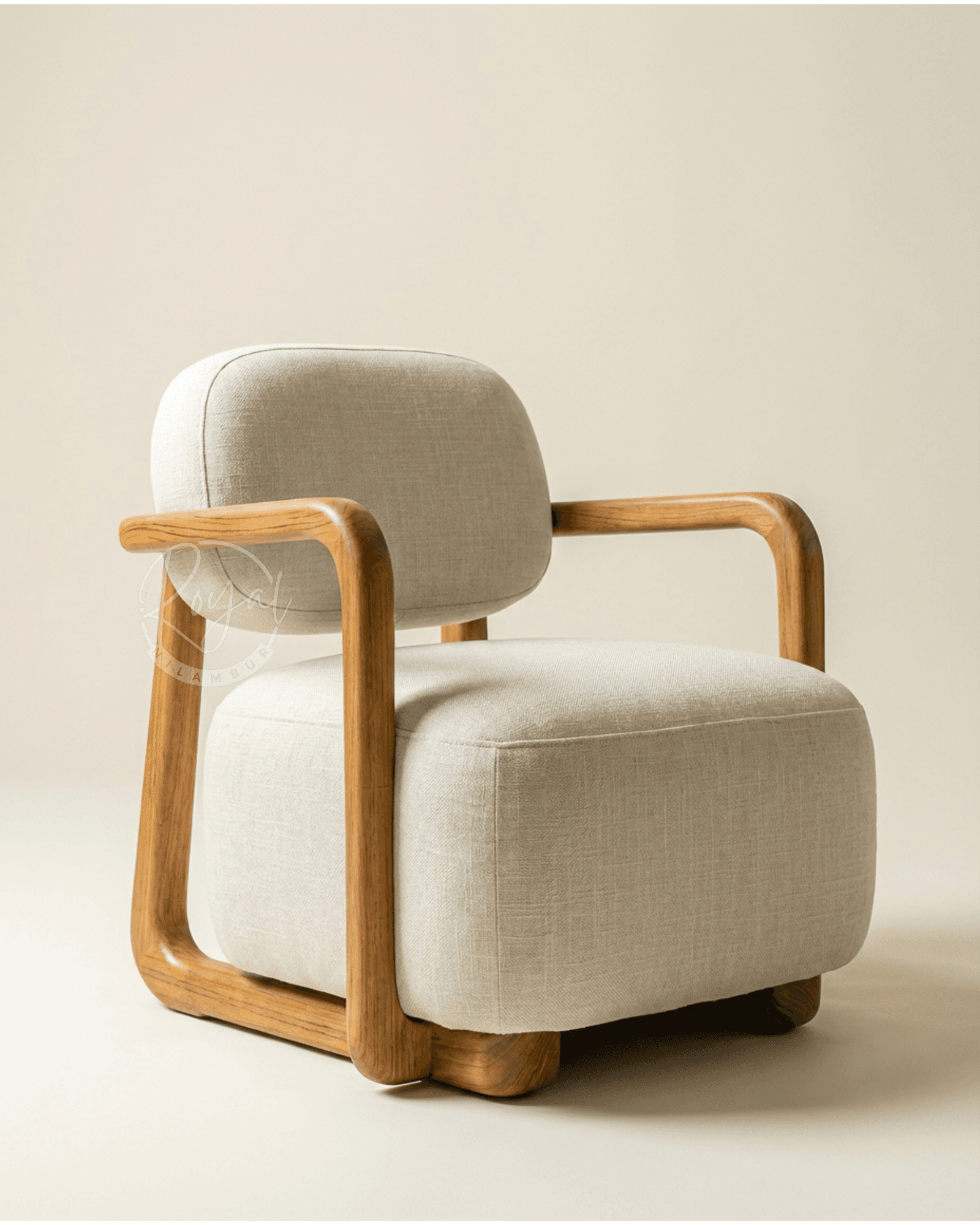 Royal Tharyn Nilambur Teak Wood Armchair
